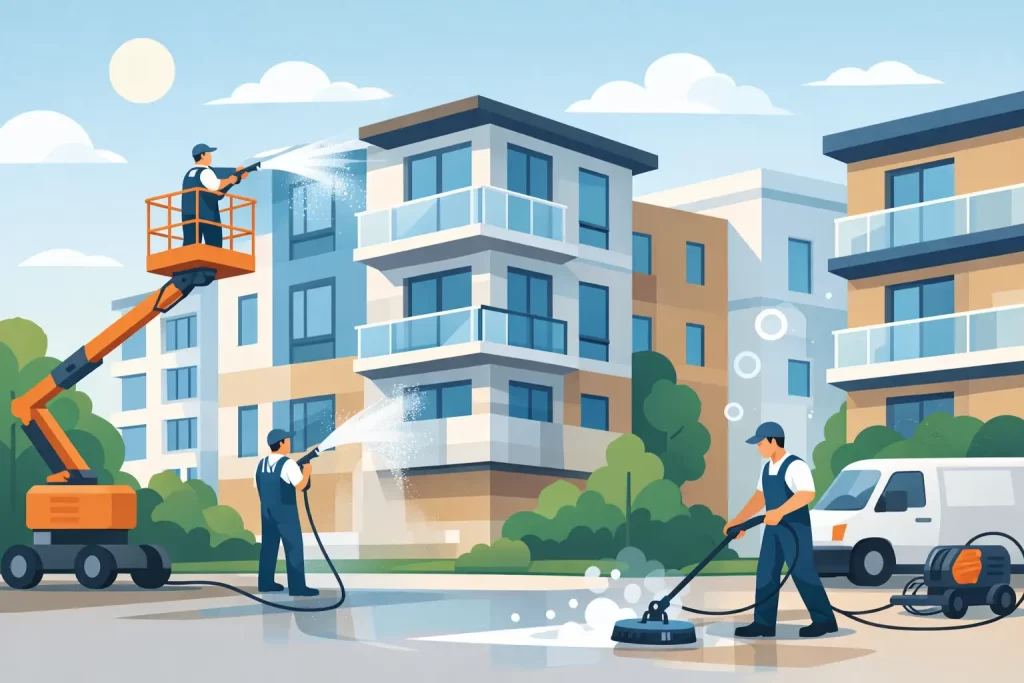 Apartment Complex Exterior Cleaning Done Right