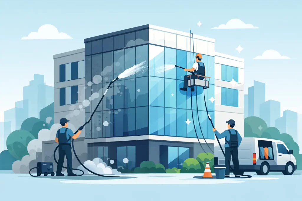 Commercial Building Washing Service That Lasts