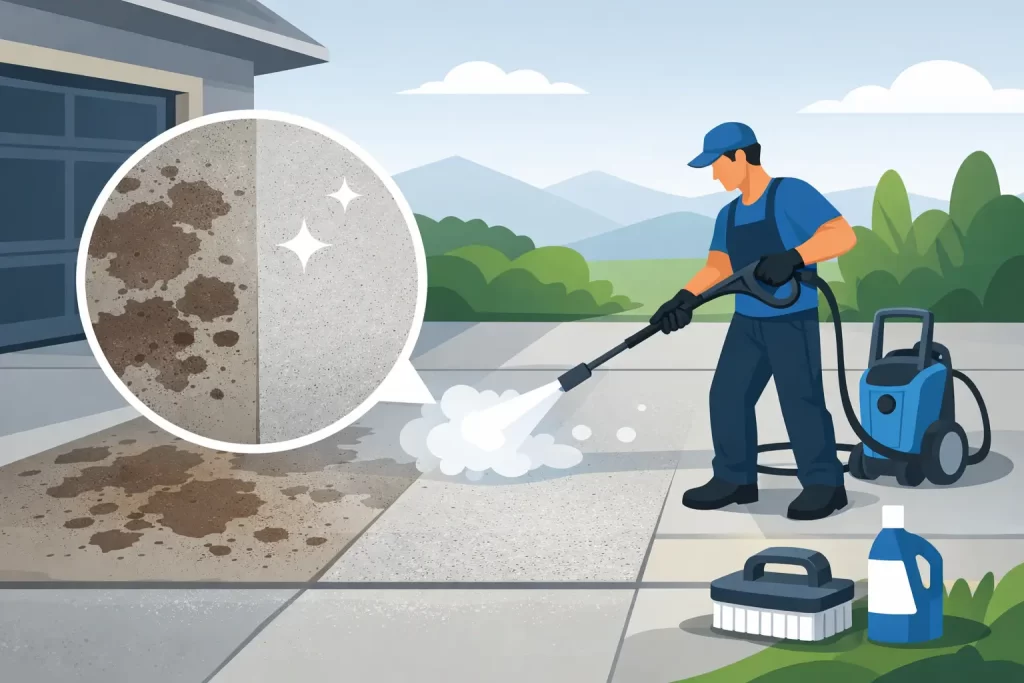 Concrete Stain Removal Service That Works
