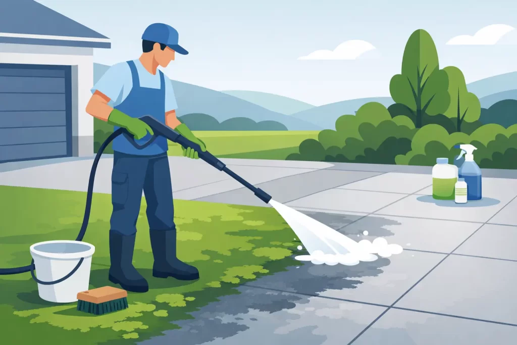 How to Remove Driveway Algae Safely
