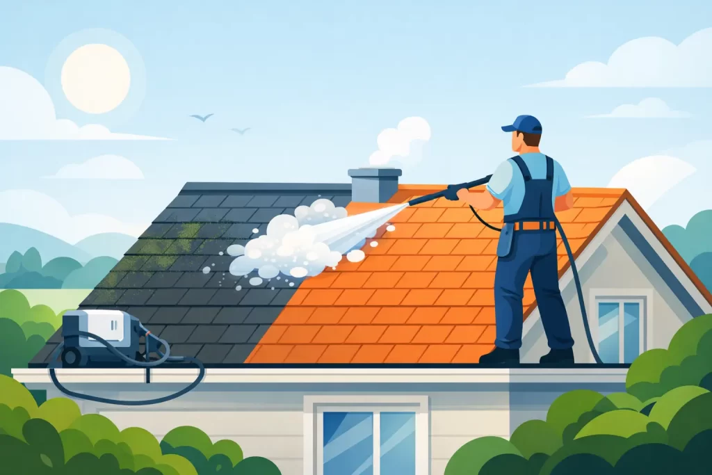 A Guide to Low Pressure Roof Washing